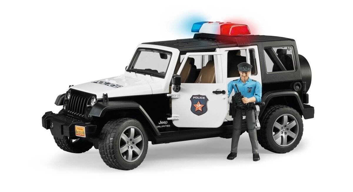 bruder Jeep Wrangler Unlimited Rubicon Polizeifahrzeug