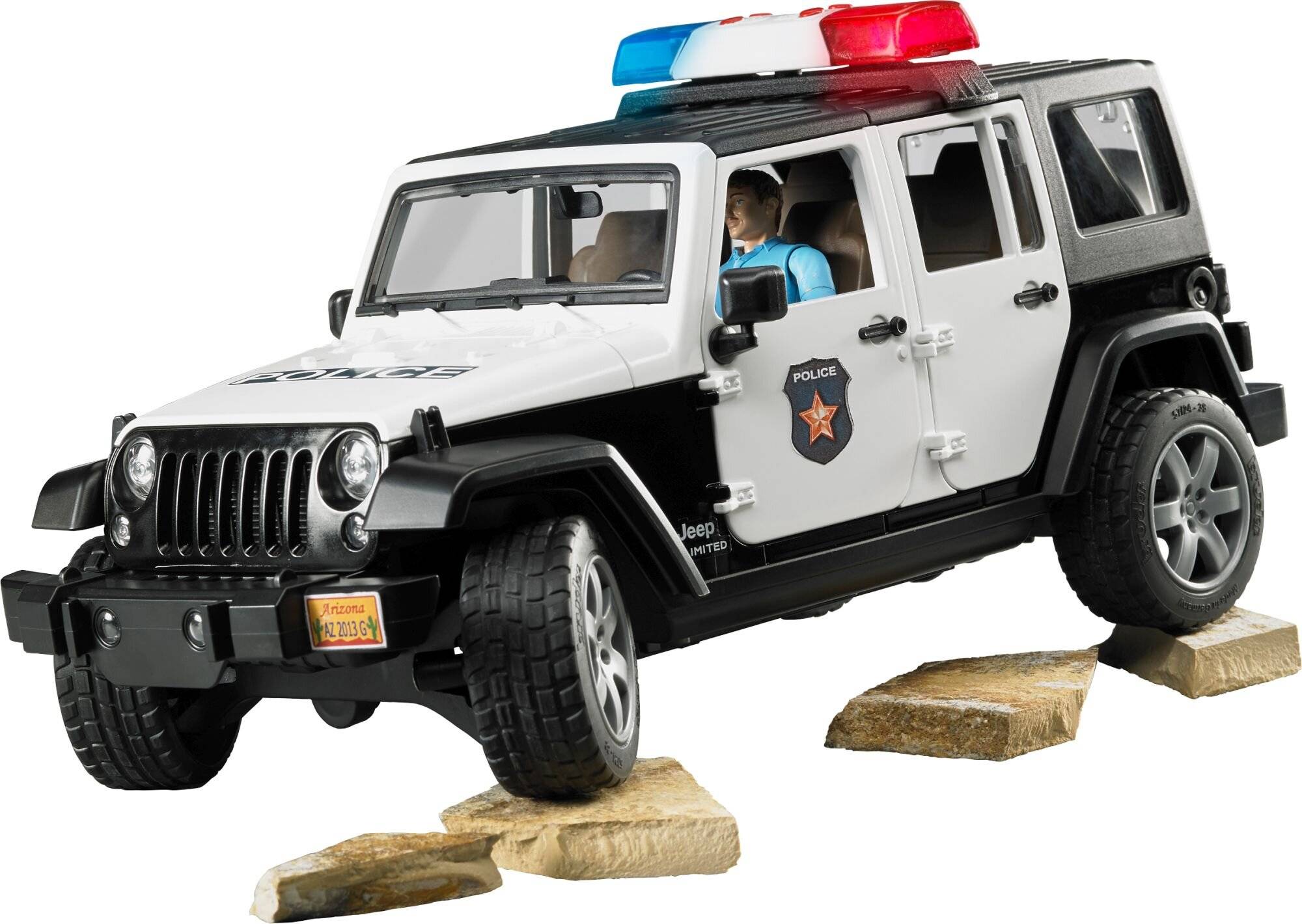 bruder Jeep Wrangler Unlimited Rubicon Polizeifahrzeug