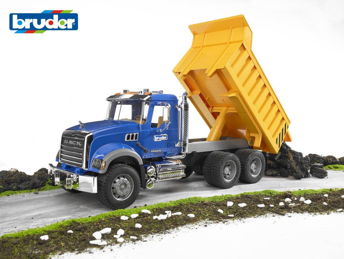 bruder MACK Granite LKW mit Kippmulde, Modellfahrzeug