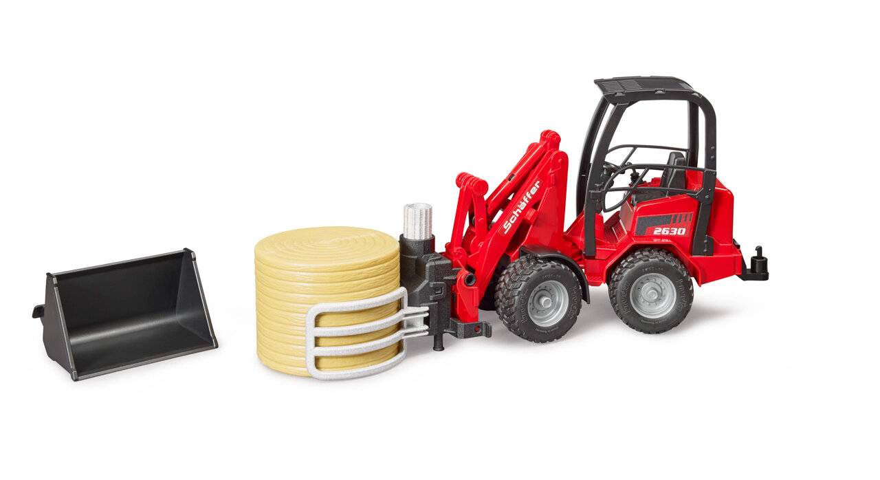 bruder Schäffer Hoflader 2034 mit Ballengreifzange