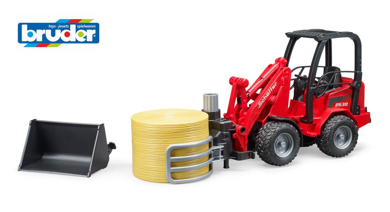 bruder Schäffer Hoflader 2034 mit Ballengreifzange