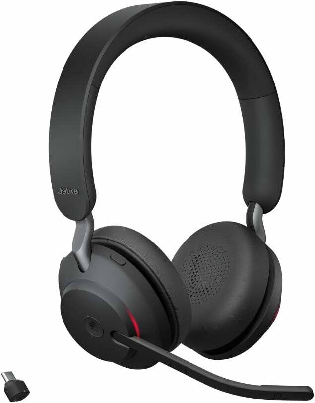 Jabra Headset, Evolve2 65 MS, Duo, USB C, Bluetooth® 5.0, schwarz