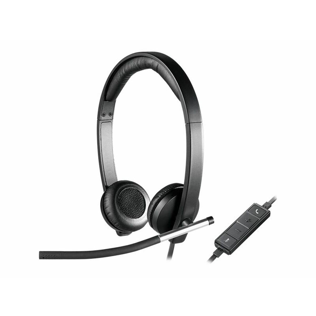 logitech Headset H650e USB stereo schwarz