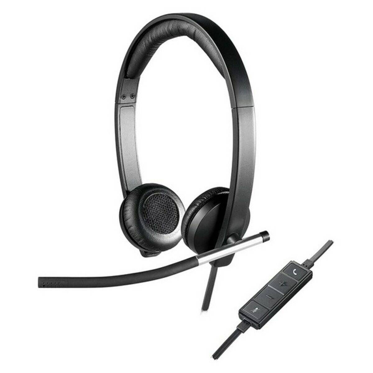 logitech Headset H650e USB stereo schwarz