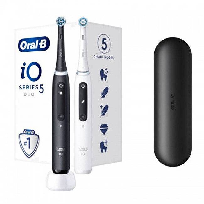 Electric toothbrush iO Series 5 Matt Black + Quite White Duo Pack