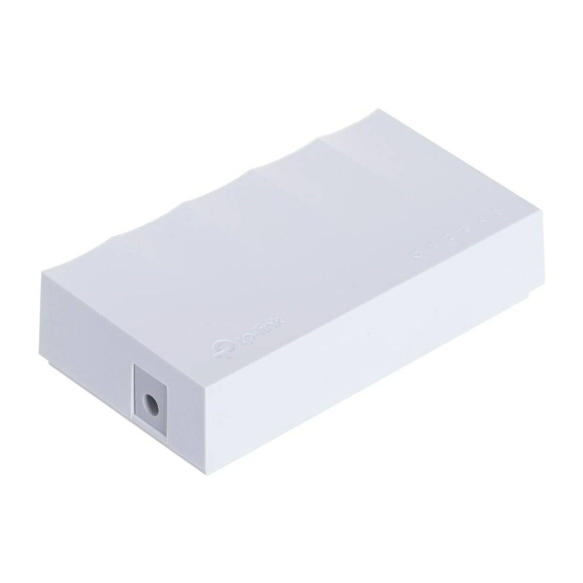 Ein weißer, rechteckiger Inline-Smart-Switch mit einem einzelnen Eingangsport an einer Seite.