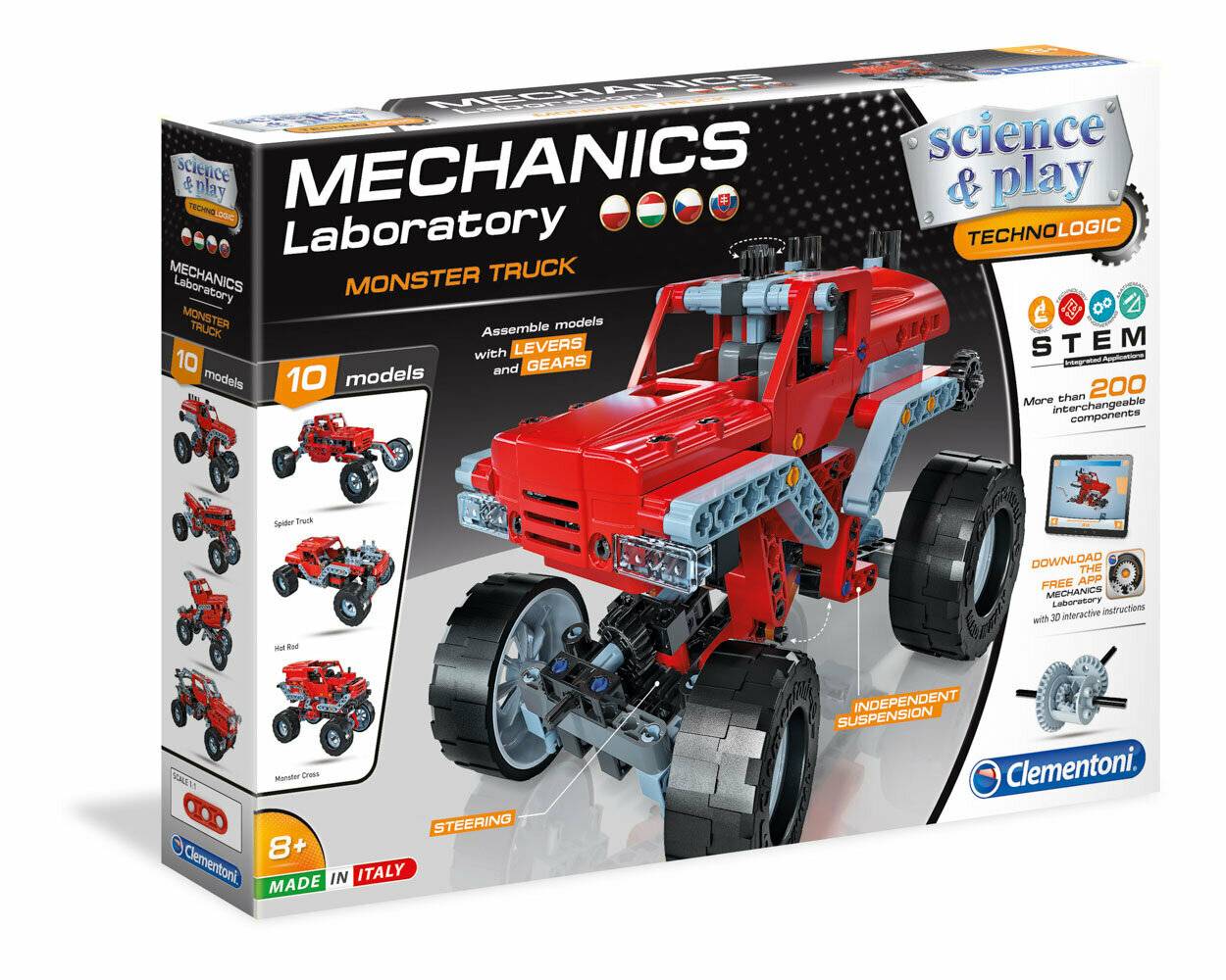 Mechanisches Labor - Monstertruck, 10 Modelle, 200 Teile