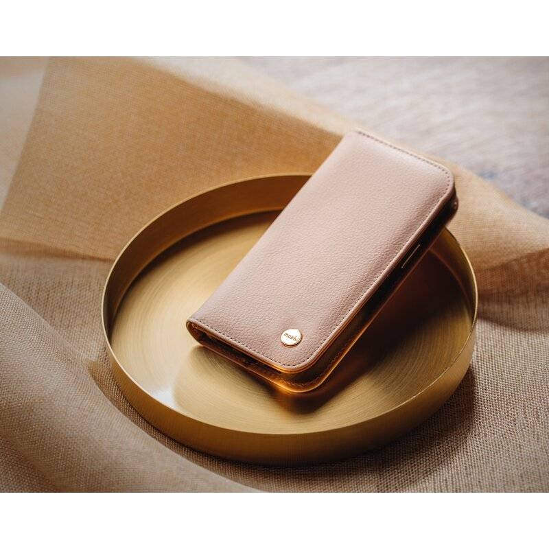 Moshi Overture Case with Detachable Magnetic Wallet for iPhone 13 Pro Max (SnapTo) - Luna Pink