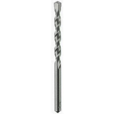 Ein Metallbohrer, der für Mauerwerk entwickelt wurde, mit einer Spiralnut und einer spitzen Spitze.