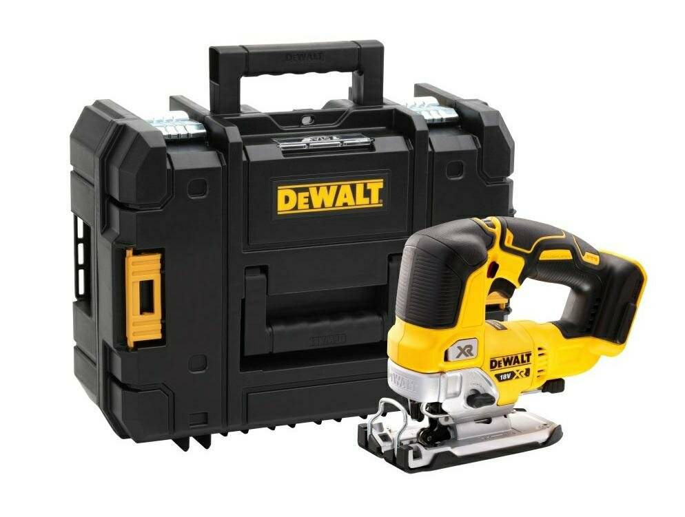 DEWALT Akku-StichsÃ ¤ ge DCS334NT, 18Volt (gelb/schwarz, ohne Akku und LadegerÃ ¤ t, in TSTAK Box)