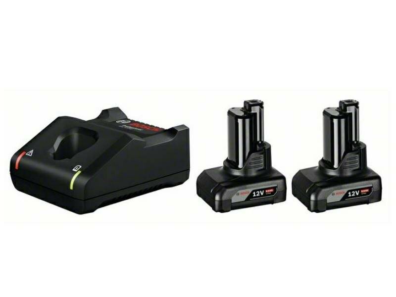 Bosch Starter-Set 12V (2x GBA 12V 6.0Ah + GAL 12V-40 Professional), LadegerÃ ¤ t (schwarz, 2x Akku + LadegerÃ ¤ t)