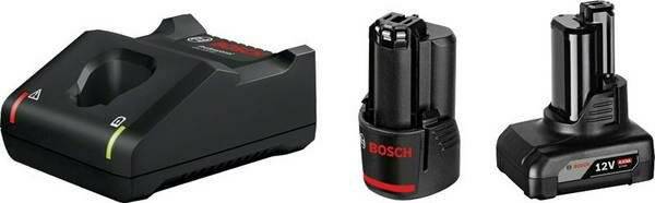 Bosch Starter-Set 12V (1x GBA 12V 2.0Ah + 1 x GBA 12V 4.0Ah + GAL 12V-40 Professional) (schwarz, 2x Akku + LadegerÃ ¤ t)