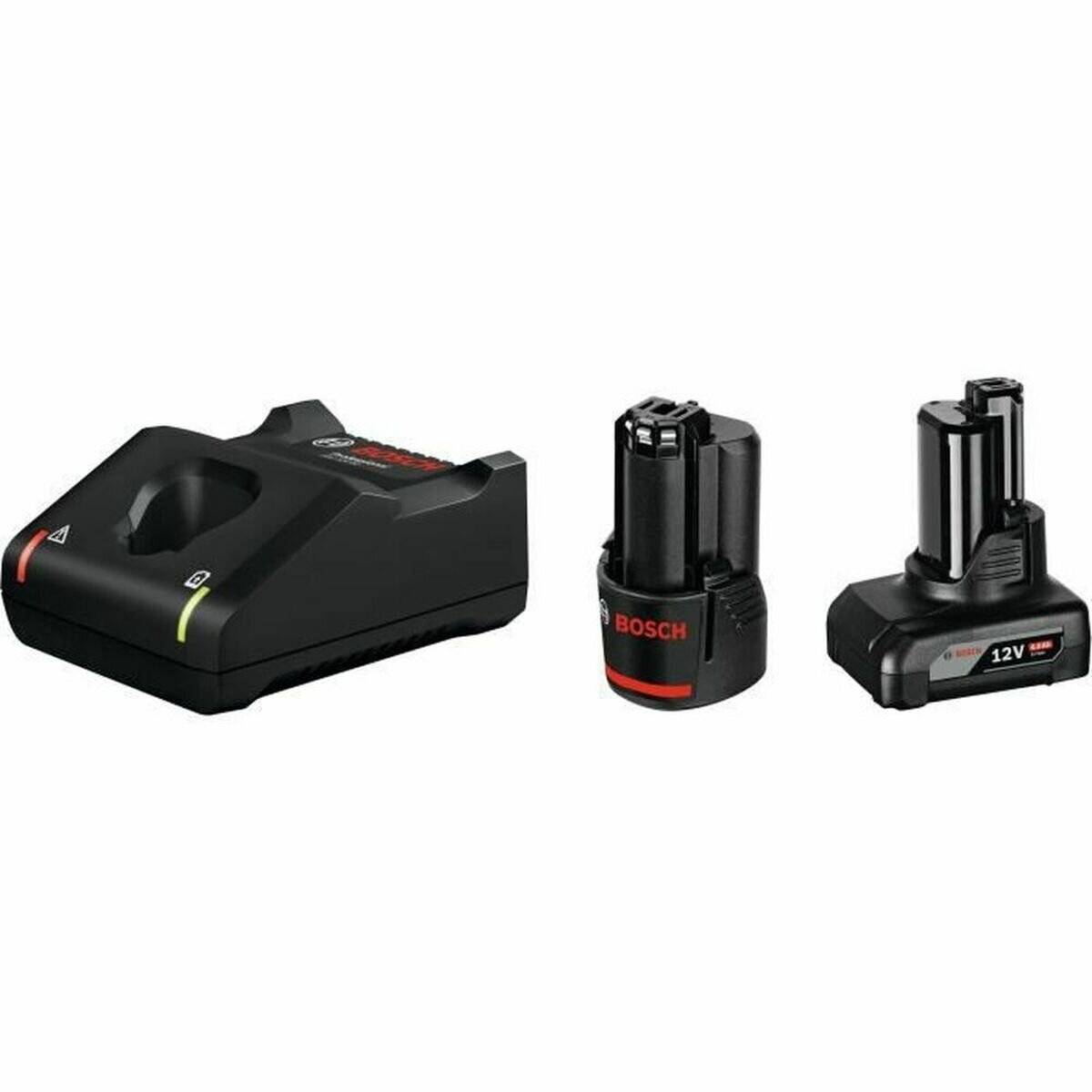 Bosch Starter-Set 12V (1x GBA 12V 2.0Ah + 1 x GBA 12V 4.0Ah + GAL 12V-40 Professional) (schwarz, 2x Akku + LadegerÃ ¤ t)