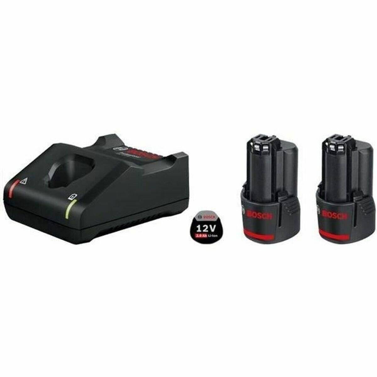 Bosch Starter-Set 12V (2x GBA 12V 2.0Ah + GAL 12V-40 Professional) (schwarz, 2x Akku + LadegerÃ ¤ t)