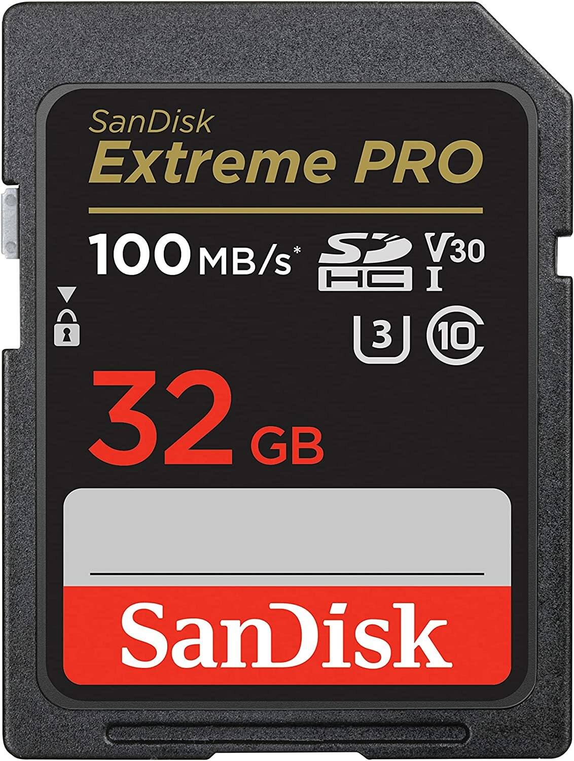 Extreme PRO 32 GB SDHC (schwarz, UHS-I U3, Class 10, V30)