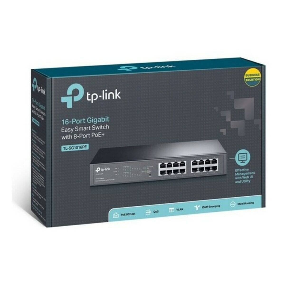 TP-Link_DE TP-LINK TPLINK Switch TL-SG1016PE TLSG1016PE (TL-SG1016PE)