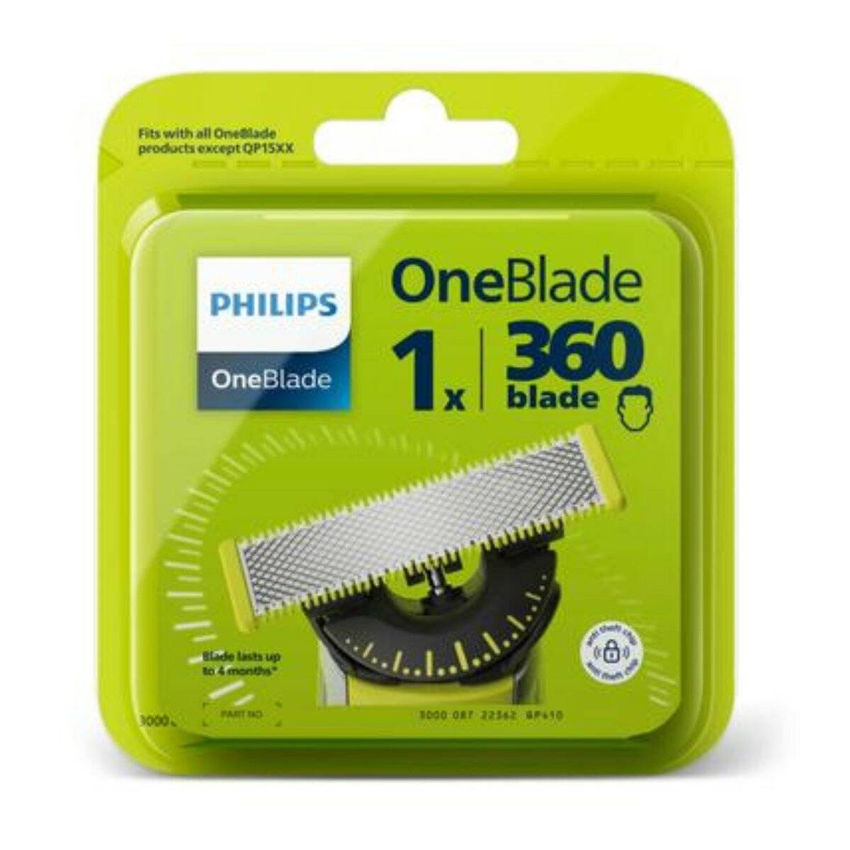 Ersatzklinge für Rasierer Philips QP410/50 ONEBLADE 360