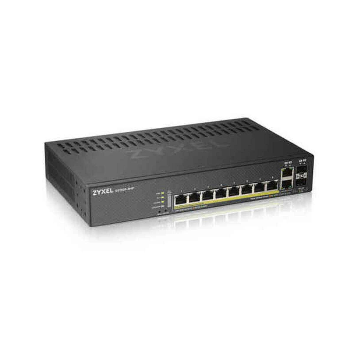 Ein Netzwerk-Switch mit acht Ethernet-Ports.