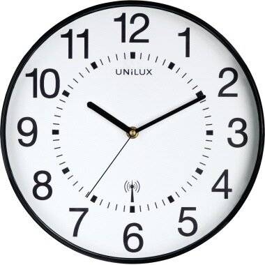 UNILUX Funkwanduhr Wave 400094561 30cm K 30cm Innenbereich Kunststoff