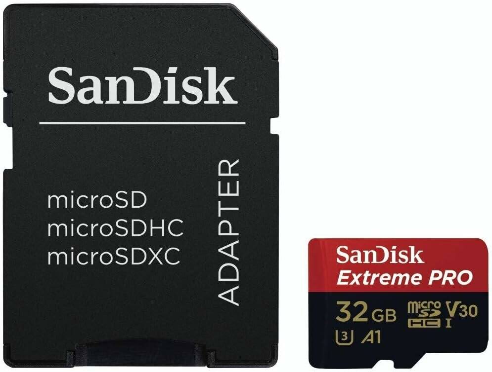 Extreme PRO microSDHC 32 GB (UHS-I U3, Class 10, V30, A1)