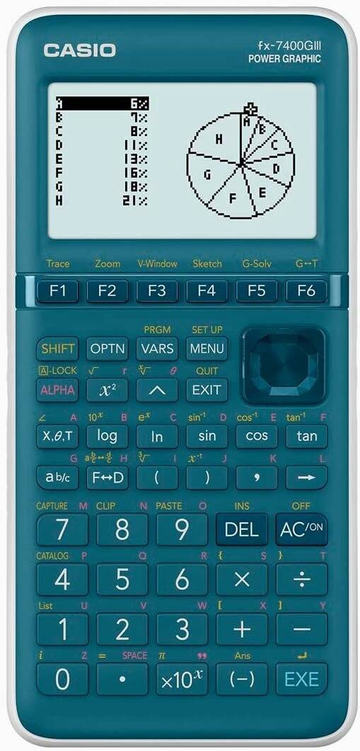 CASIO FX-7400GIII Grafikrechner blau/grün