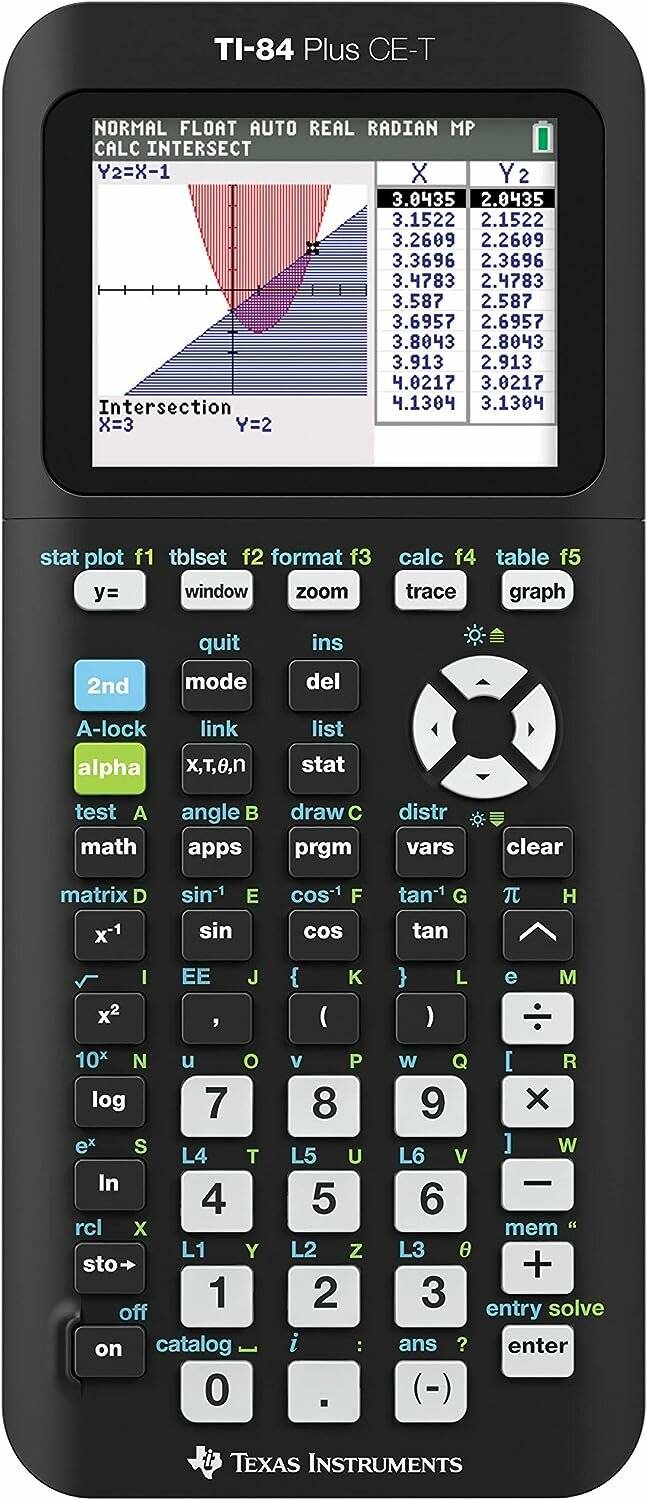 TEXAS INSTRUMENTS TI-84 Plus CE-T Python Edition Grafikrechner schwarz
