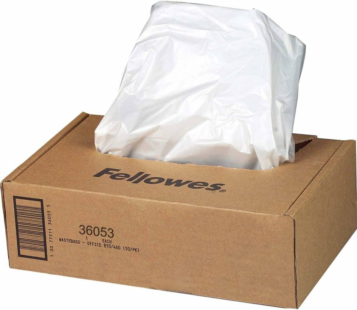 100 Fellowes Müllbeutel für Aktenvernichter 34,0 l