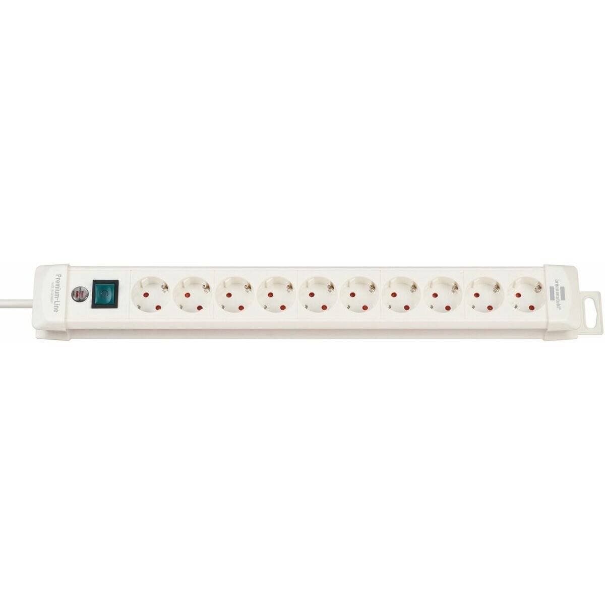 brennenstuhl Premium-Line 4-fach Steckdosenleiste mit Schalter 1,8 m weiß
