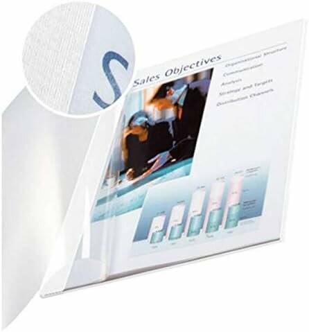 Eine transparente Abdeckung, die einen Bericht mit der Aufschrift 