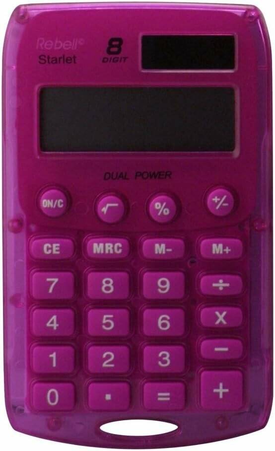 Rebell Starlet Taschenrechner pink
