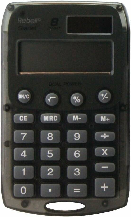 Rebell Starlet Taschenrechner grau