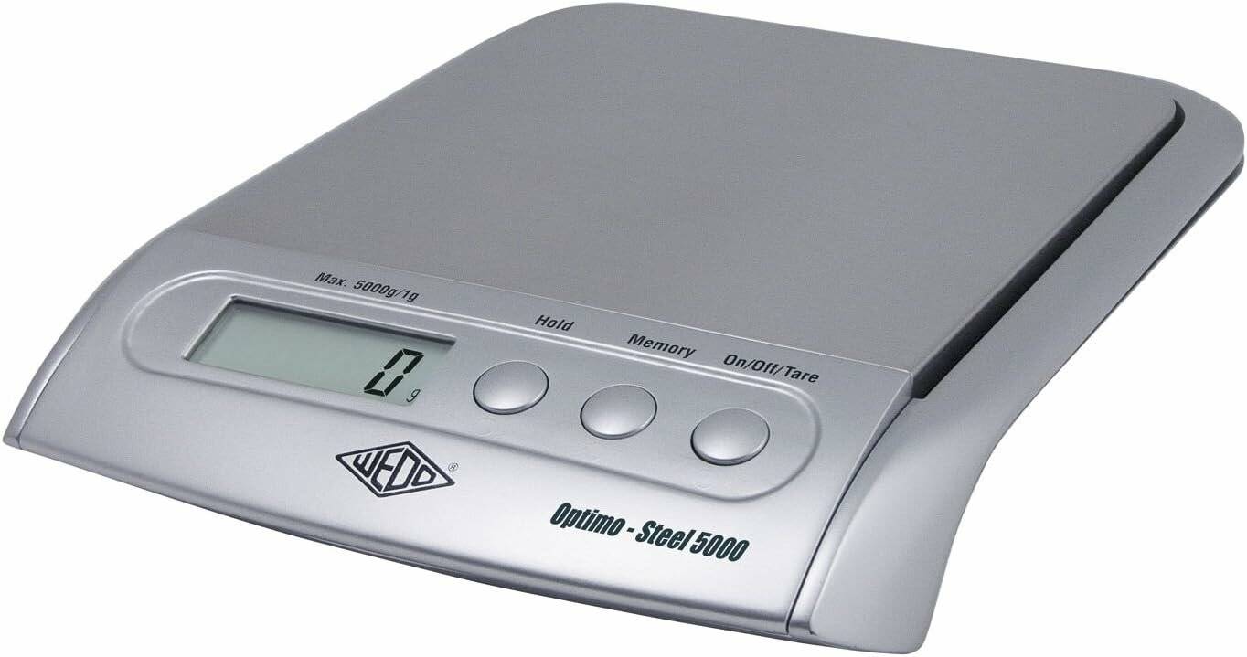 WEDO Briefwaage Optimo Steel 5000 silber 5,0 kg