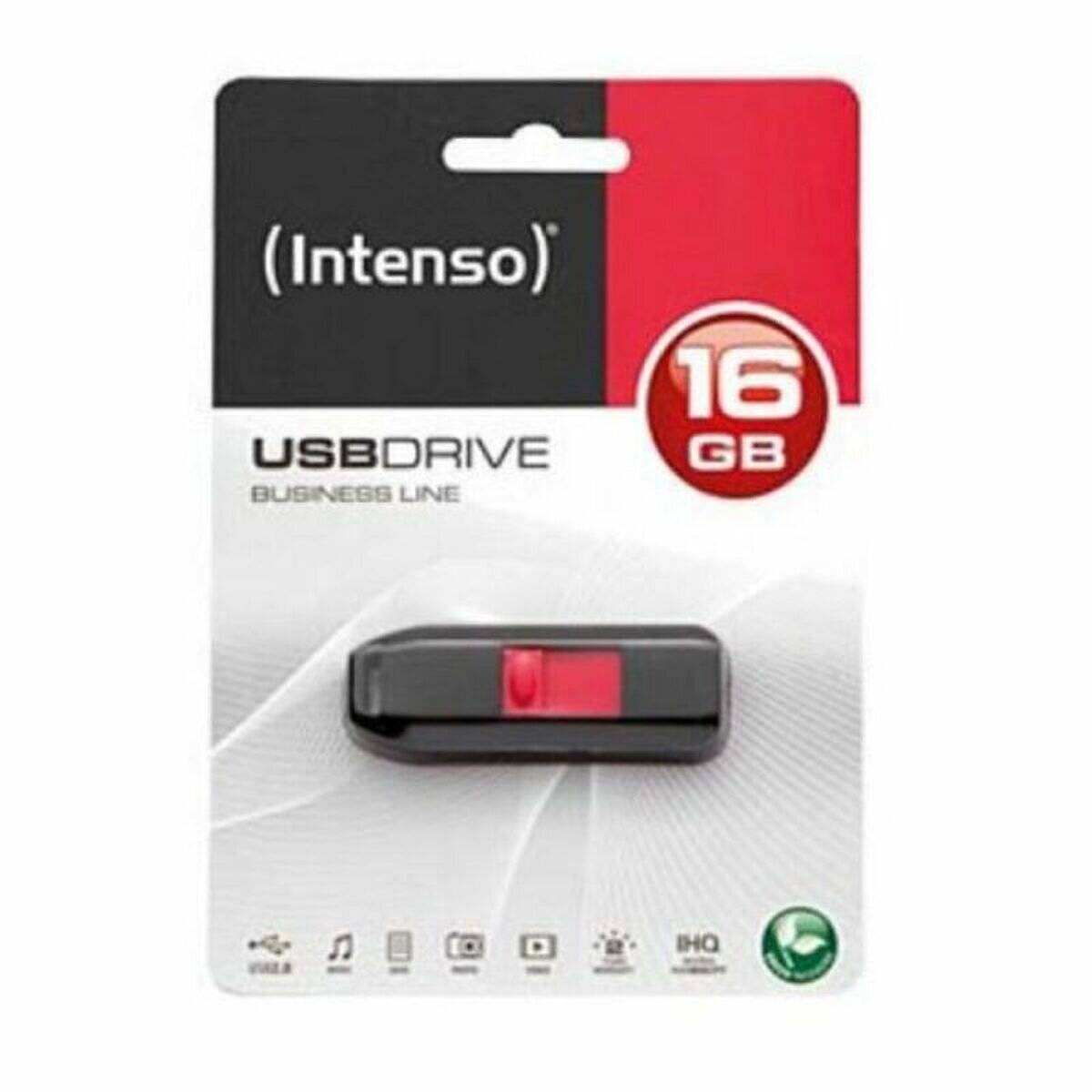 Business Line 16 GB USB 2.0 (schwarz/rot, 3511470)
