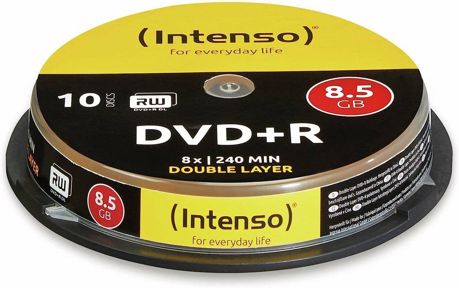 10 Intenso DVD+R 8,5 GB Double Layer