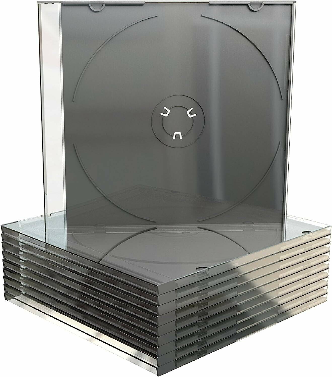 50 MediaRange 1er CD-/DVD-Hüllen Slim Cases transparent