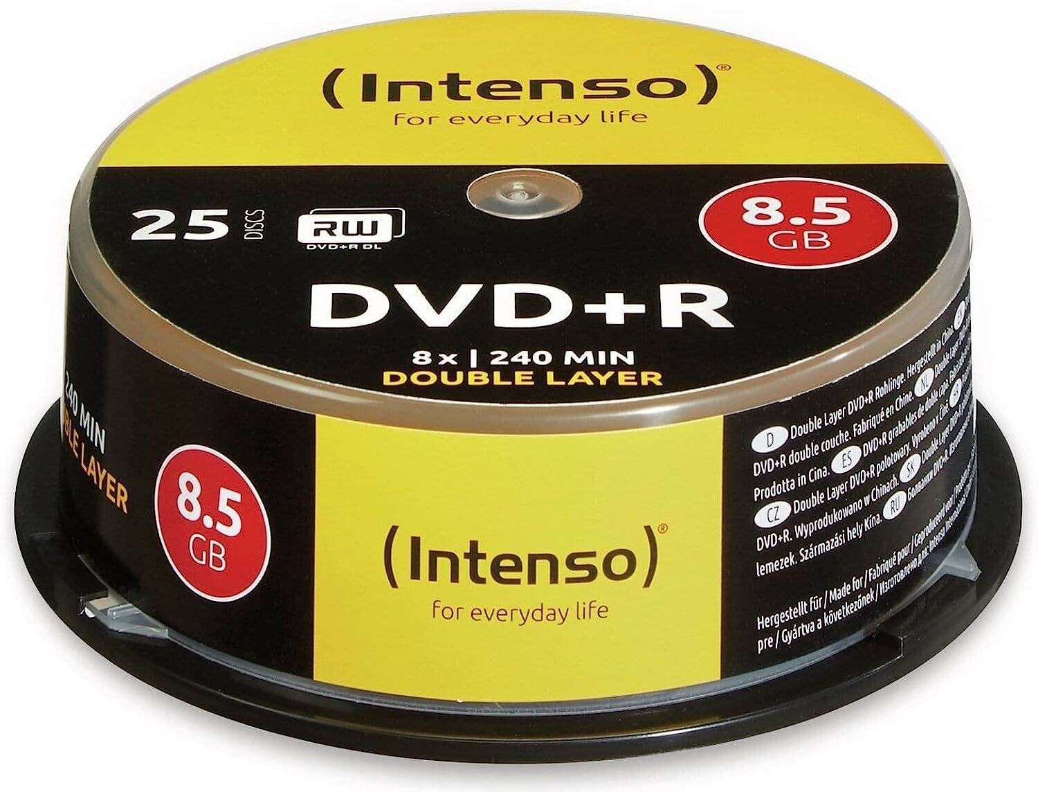 25 Intenso DVD+R 8,5 GB Double Layer
