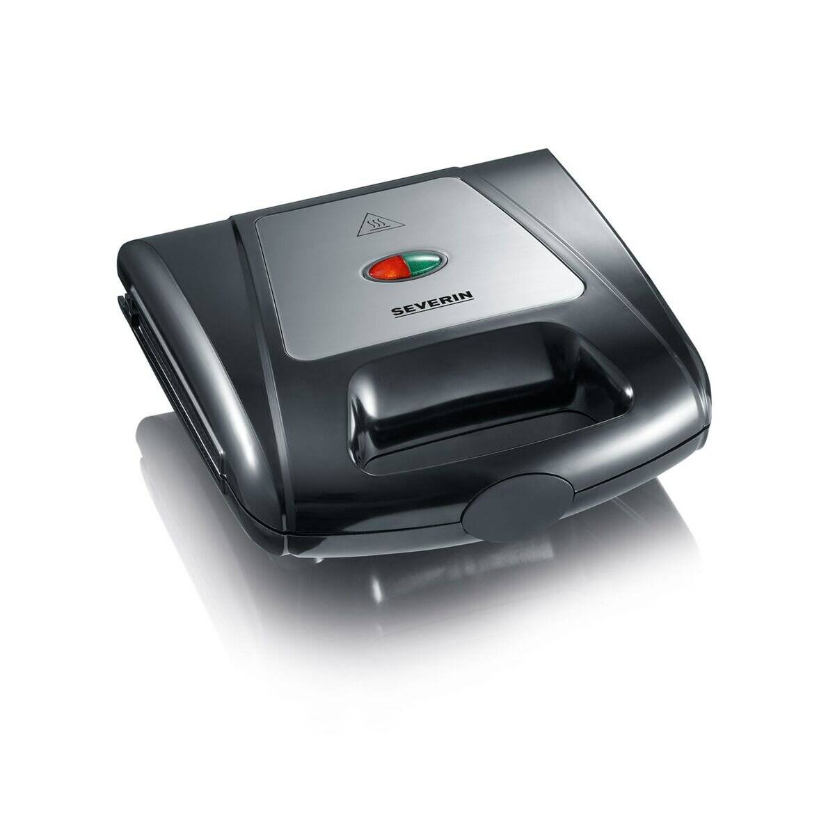 3in1 Sandwich-Toaster SA 2968 (schwarz/edelstahl, 1.000 Watt, mit 3 Platten-Sets)