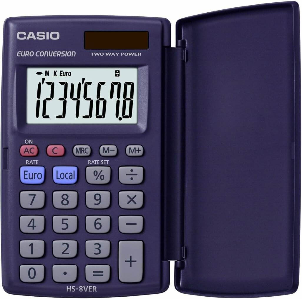 CASIO HS-8VERA Taschenrechner dunkelblau