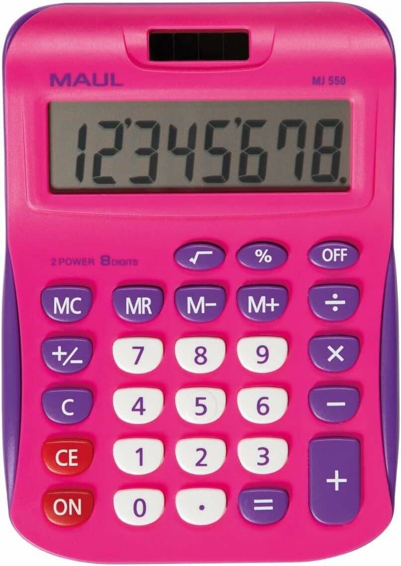 MAUL MJ 550 Tischrechner pink
