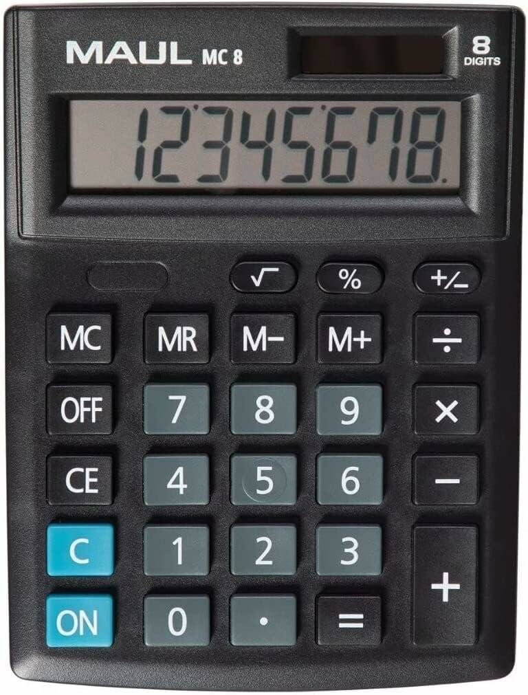 MAUL MC 8 Tischrechner schwarz
