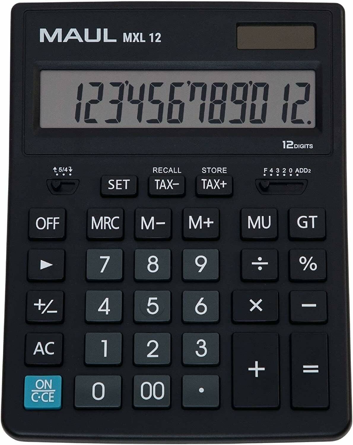 MAUL MXL 12 Tischrechner schwarz