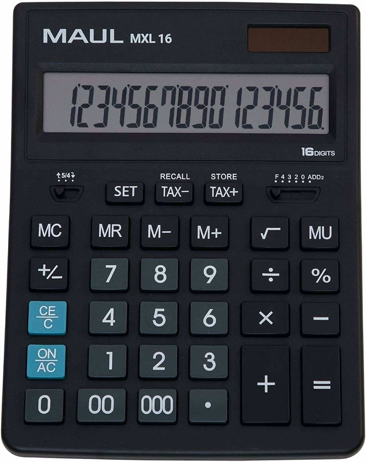 MAUL MXL 16 Tischrechner schwarz