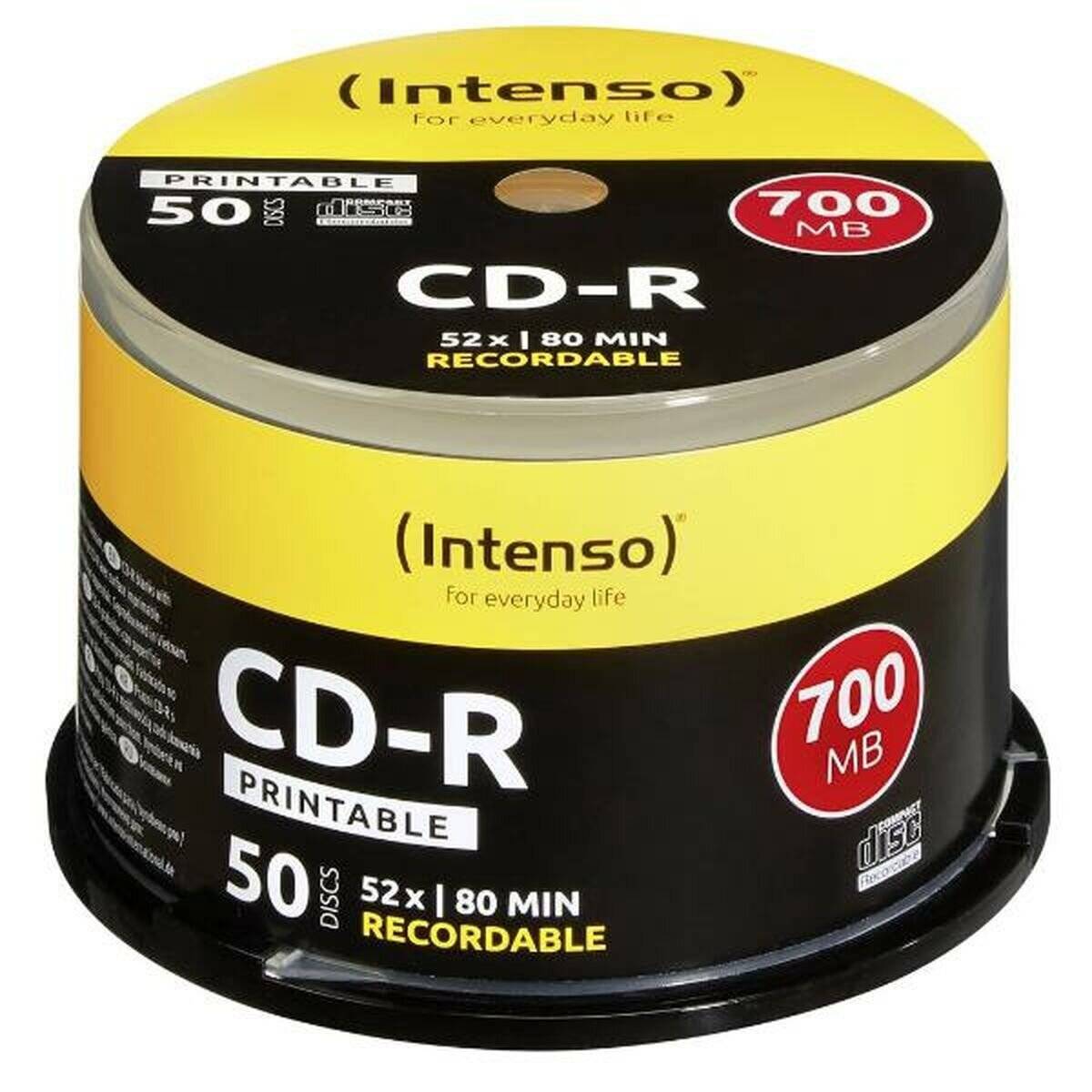 50 Intenso CD-R 700 MB bedruckbar