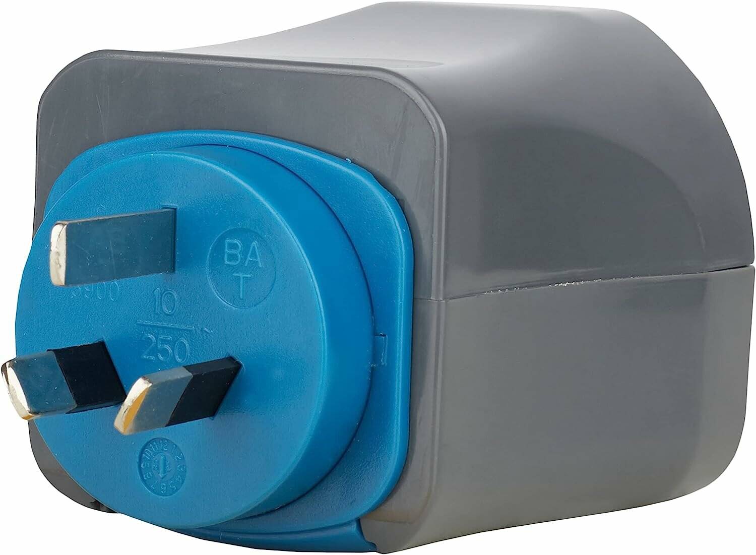 Brennenstuhl Reisestecker-Set, mit 10A Sicherung (schwarz)