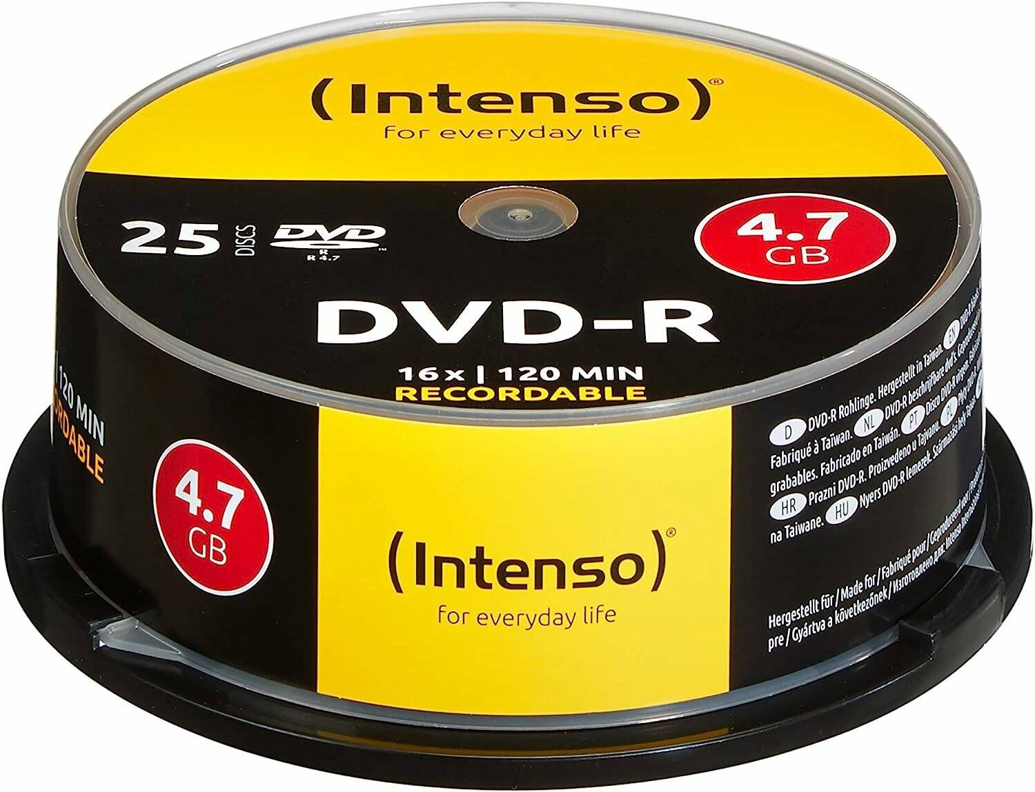 25 Intenso DVD-R 4,7 GB