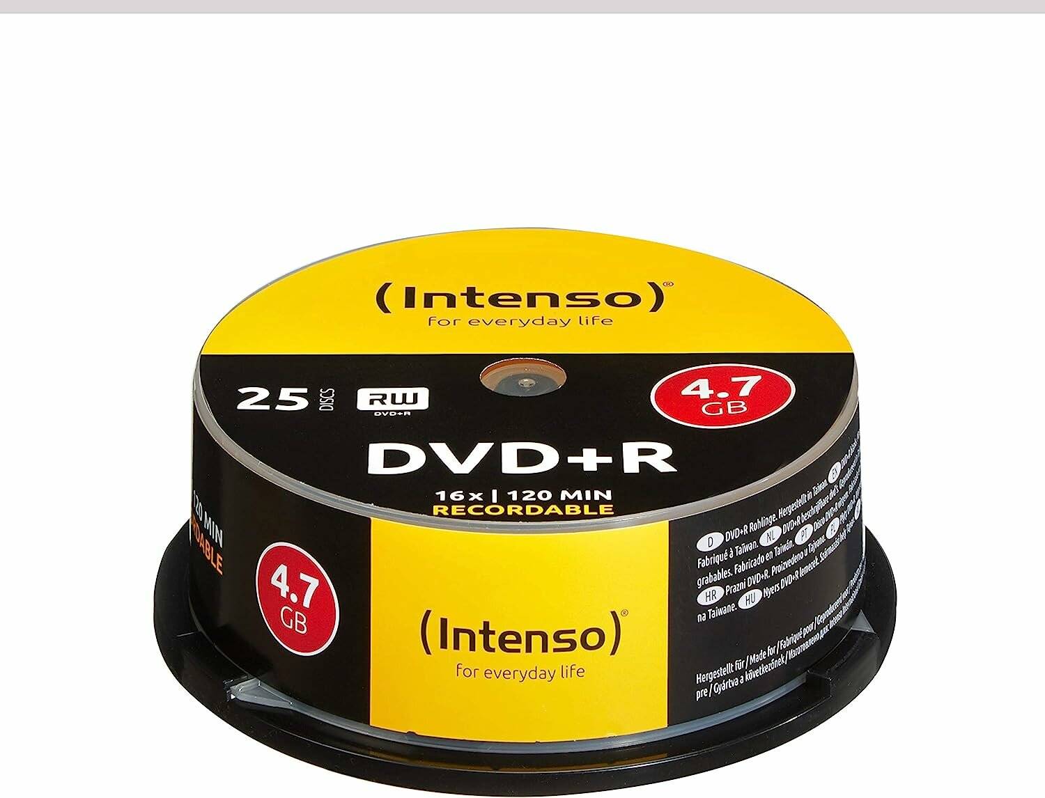 25 Intenso DVD+R 4,7 GB