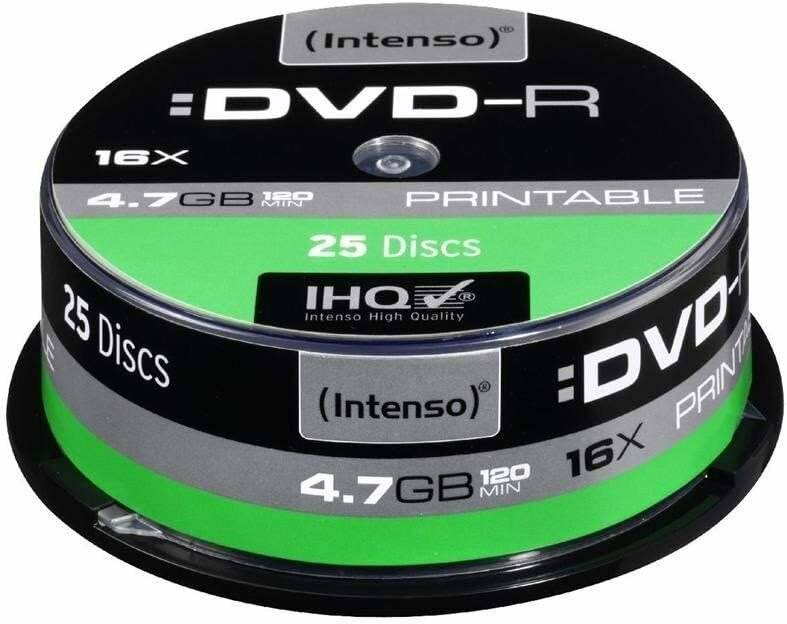 25 Intenso DVD-R 4,7 GB bedruckbar