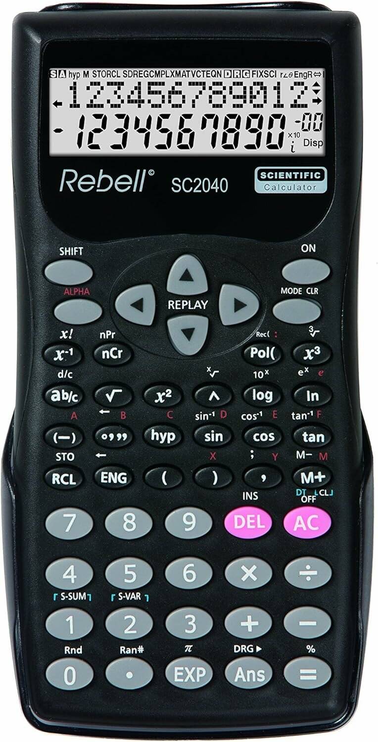 Rebell SC2040 Wissenschaftlicher Taschenrechner schwarz