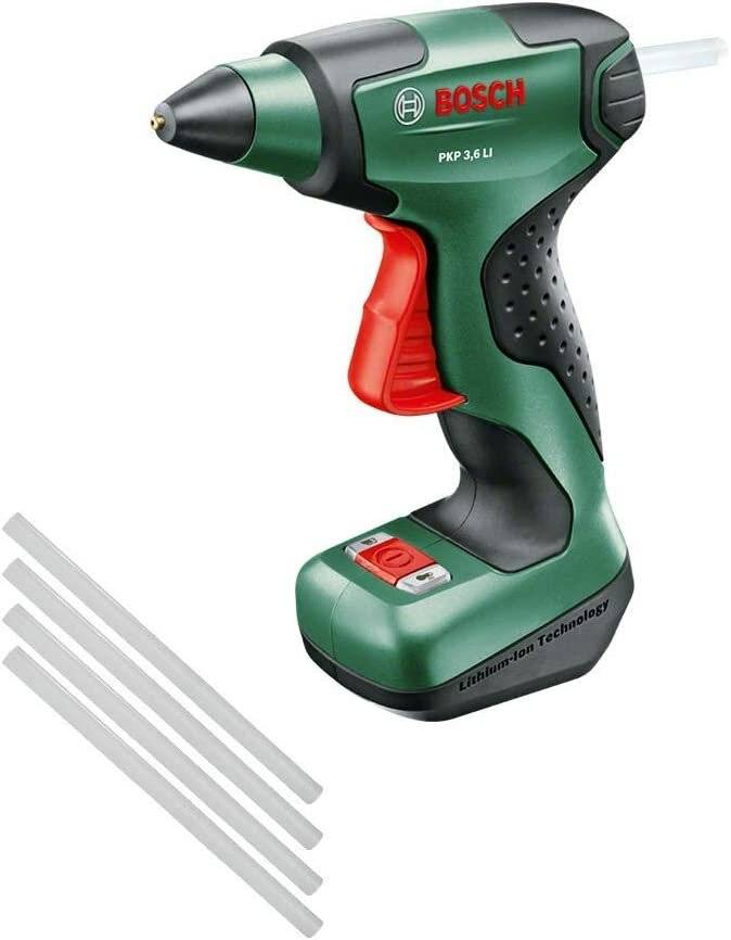 Bosch Akku-HeiÃ  klebepistole PKP 3,6 LI (grÃ ¼ n/schwarz, Li-Ionen-Akku 1,5 Ah)