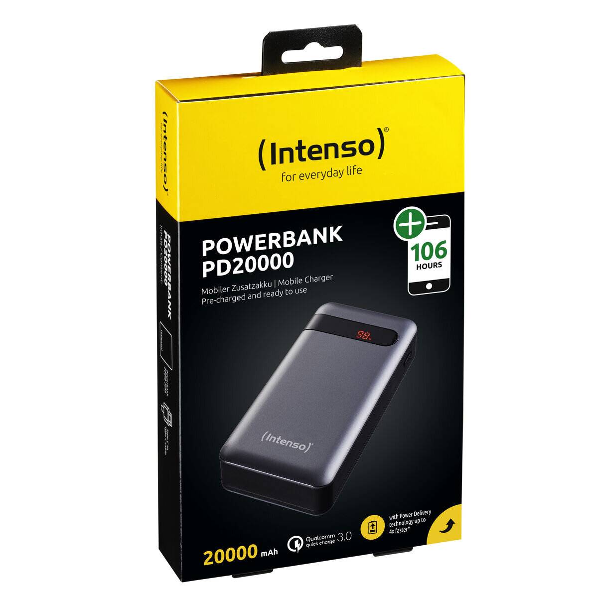Powerbank PD20000 (grau, 20.000 mAh)
